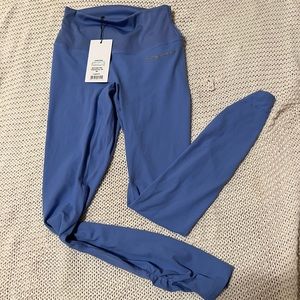 Gymshark x Whitney Simmons Rib Waist Legging Intense Beautiful Blue NWT -Size S